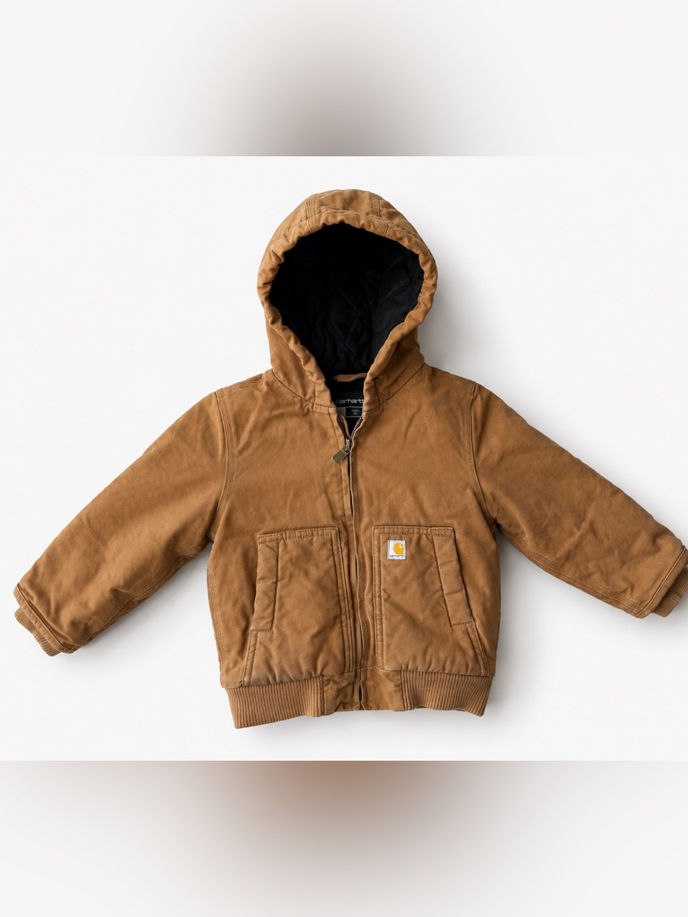 3T Carhartt Brown Hooded Work Jacket